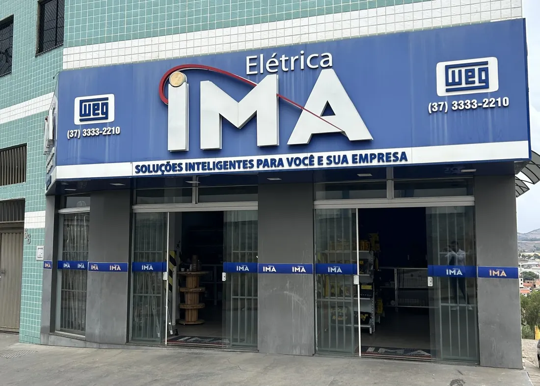 Fachada da loja da Elétrica IMA em Carmópolis de Minas